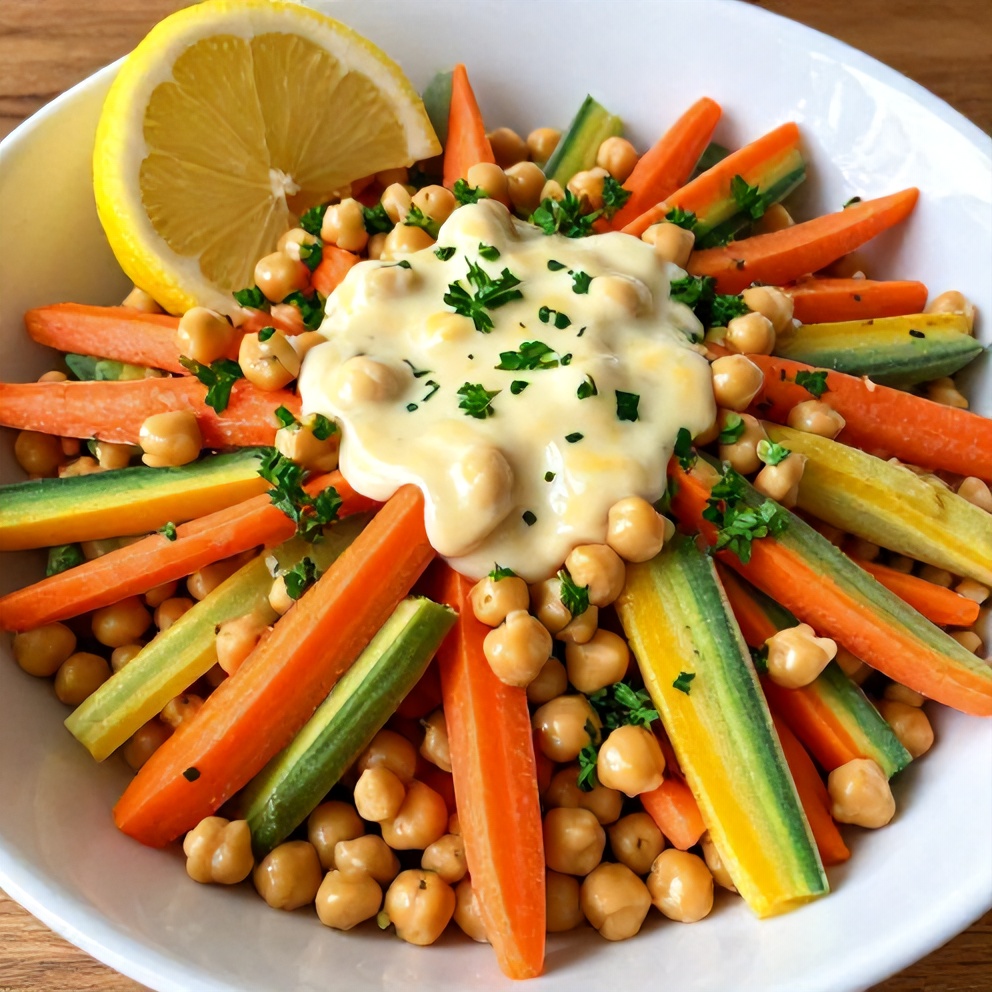 Easy Carrot Chickpea Salad