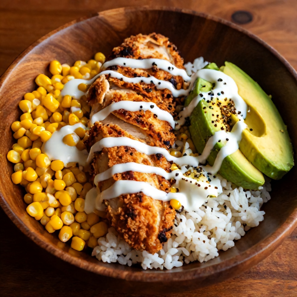 Easy Street Corn Chicken Bowl Ready to Serve