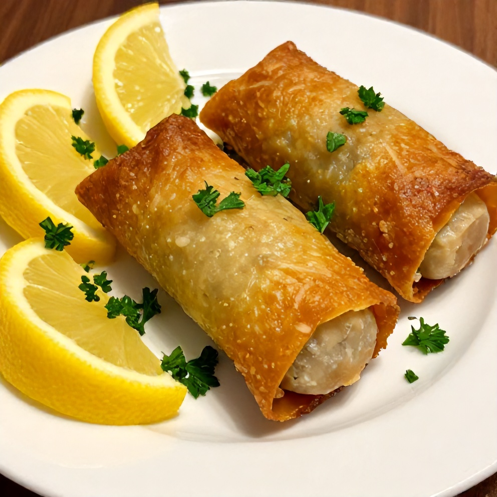 Plated Easy Stuffed Grape Leaves with Lemon Rice
