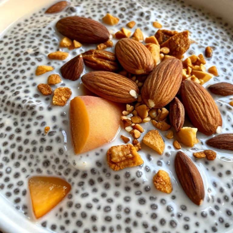 Easy Summer Peach Chia Pudding