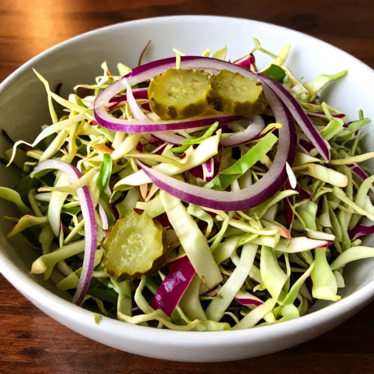 Easy Sweet and Spicy Pickle Slaw