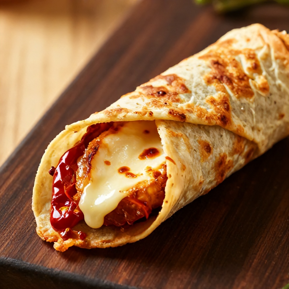 Easy Sweet Chili Halloumi Wraps