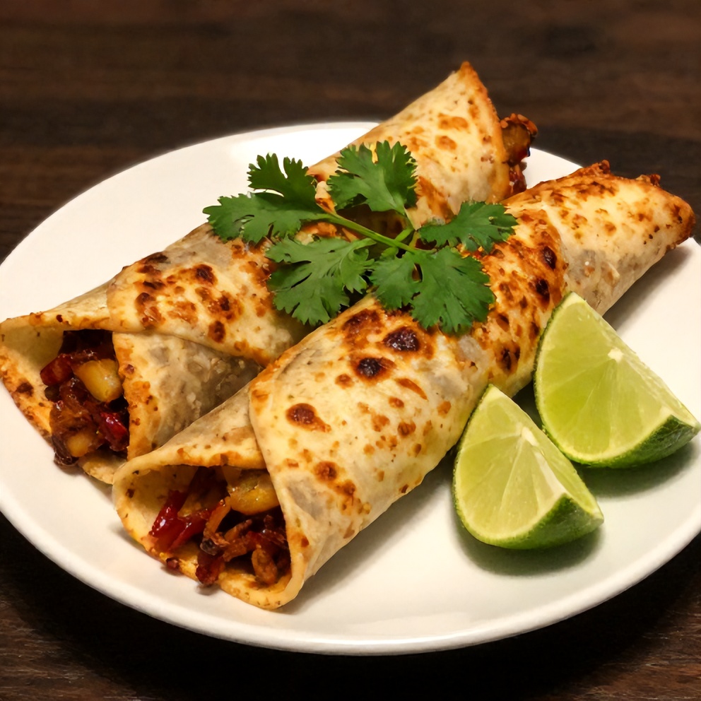 Plated Sweet Chili Halloumi Wraps