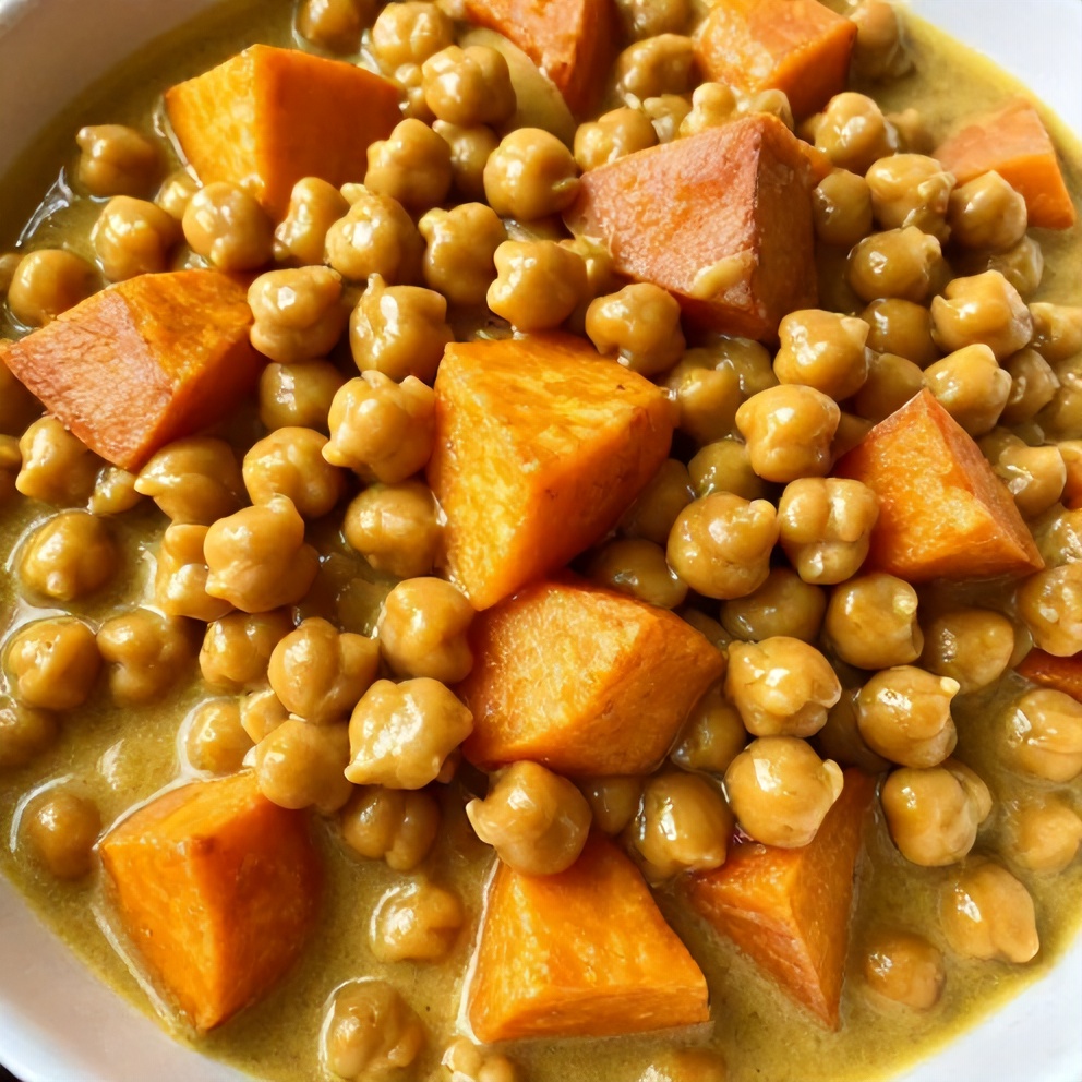 Easy Sweet Potato Chickpea Curry