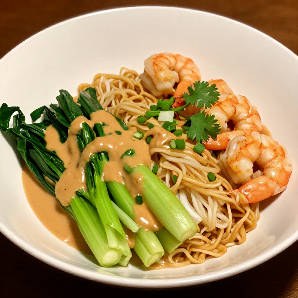 Fresh Spring Roll Bowl with Peanut Sauce