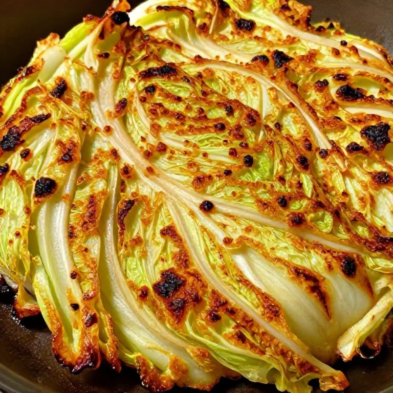 garlic roasted cabbage steaks