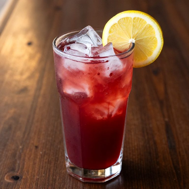 hibiscus cardamom iced latte