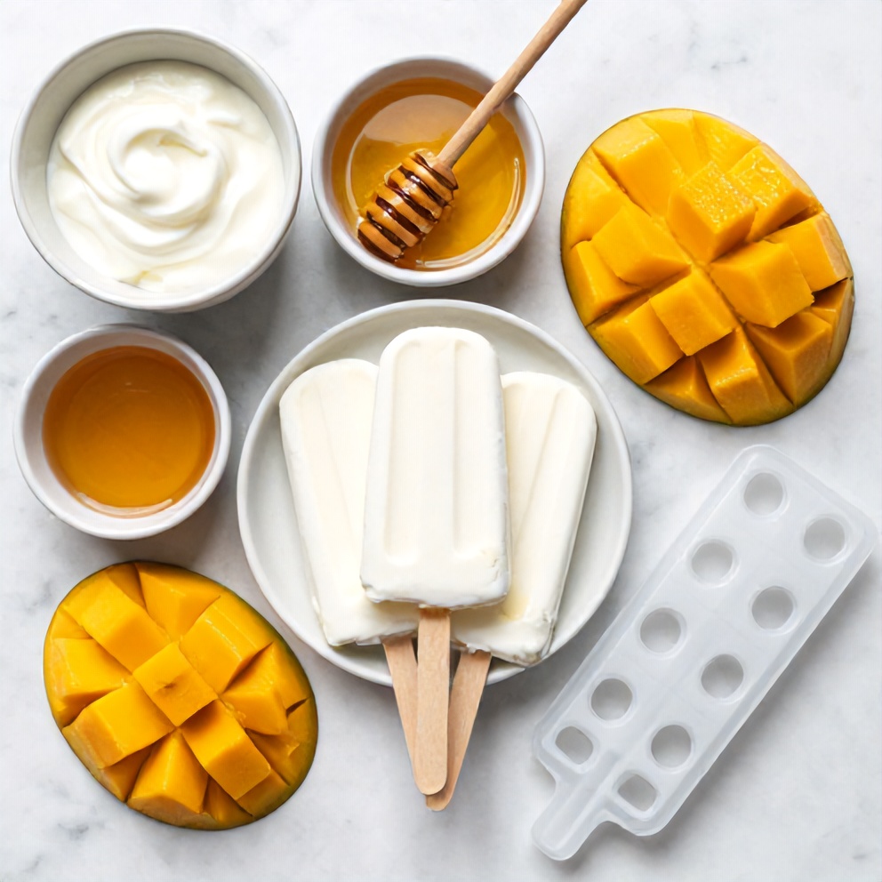 Mango Greek Yogurt Popsicles Ingredients
