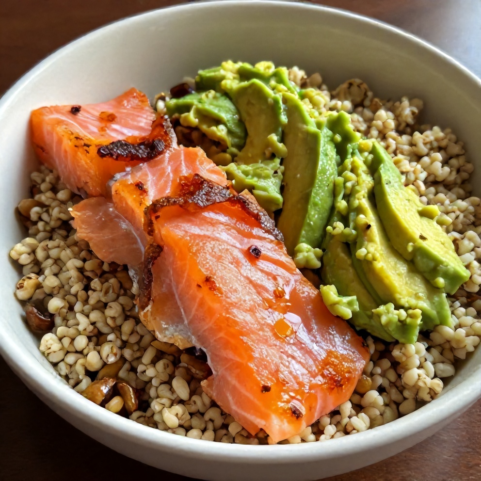 High Protein Smoked Salmon Quinoa Breakfast Bowls