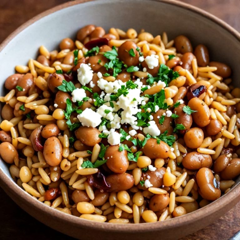 Mediterranean orzo beans one pot