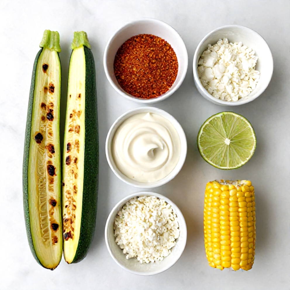 Mexican Street Corn Grilled Zucchini Ingredients