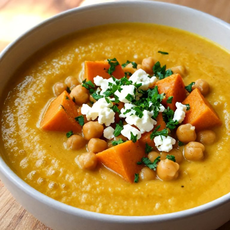 Moroccan Sweet Potato and Chickpea Soup