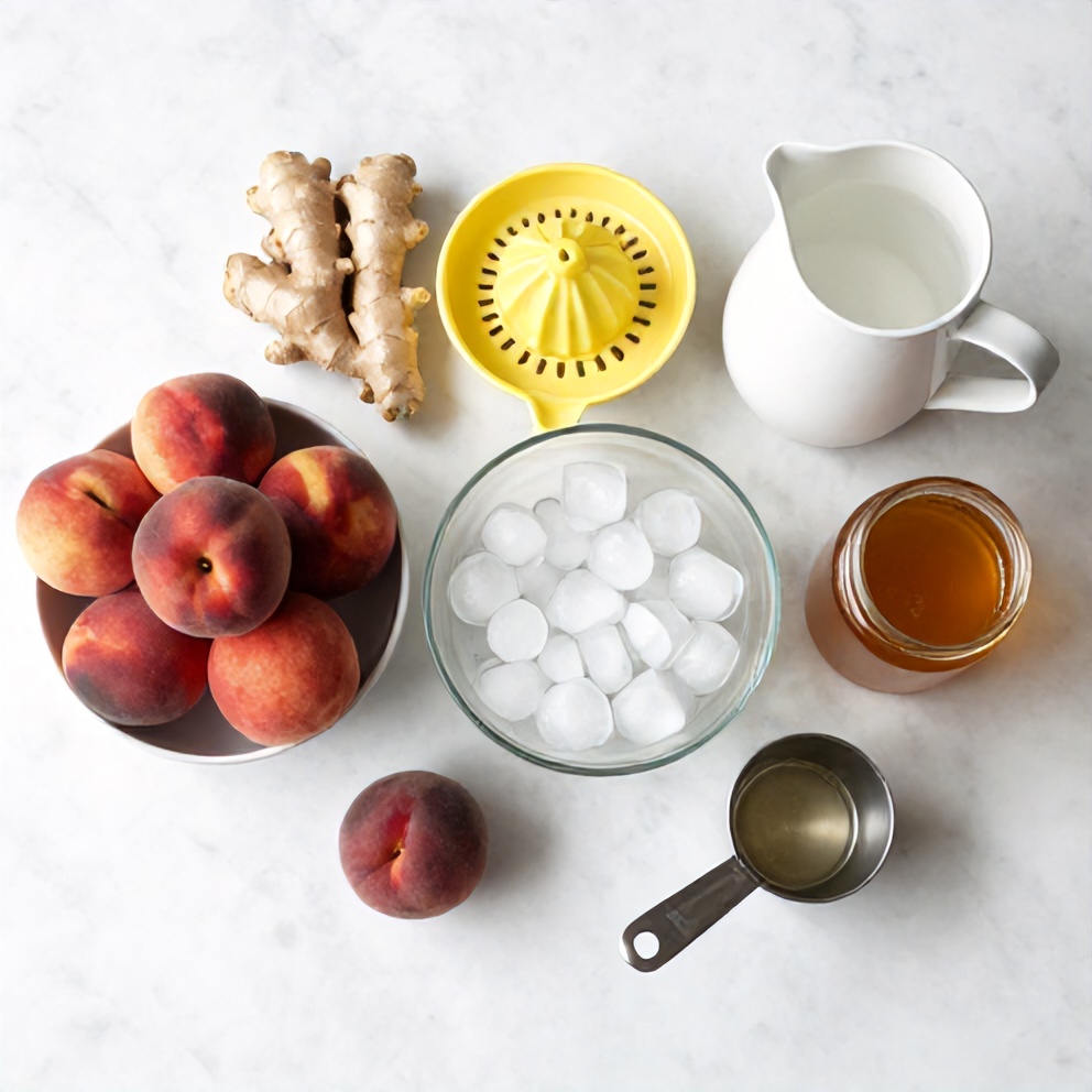 Peach Ginger Lemonade Ingredients