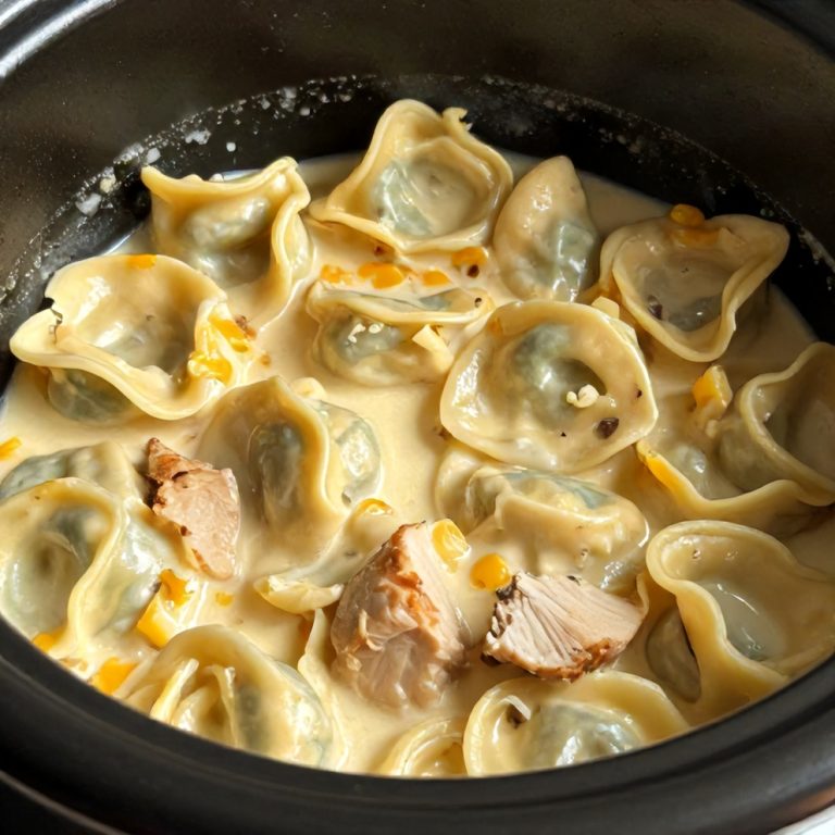 slow cooker creamy chicken tortellini