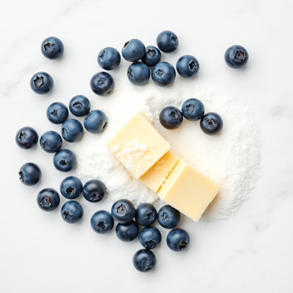 Blueberry butter ingredients
