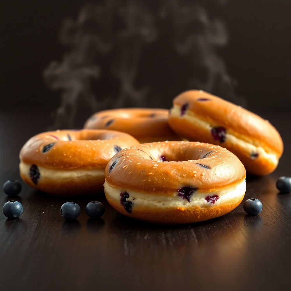Blueberry Cake Donuts