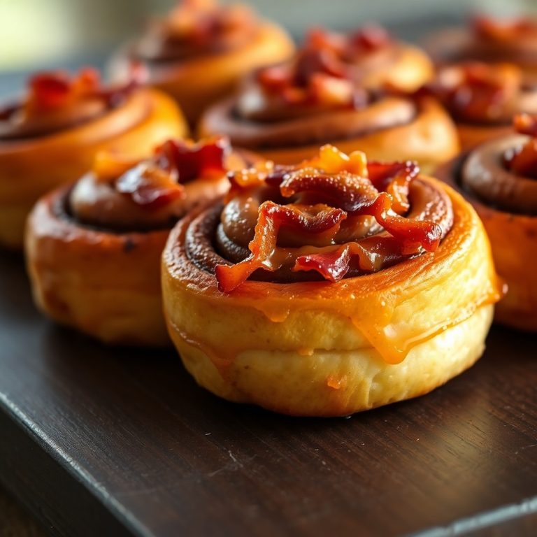 Bourbon Maple Bacon Cinnamon Rolls
