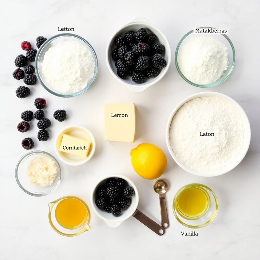 Blackberry Cobbler Bars Ingredients