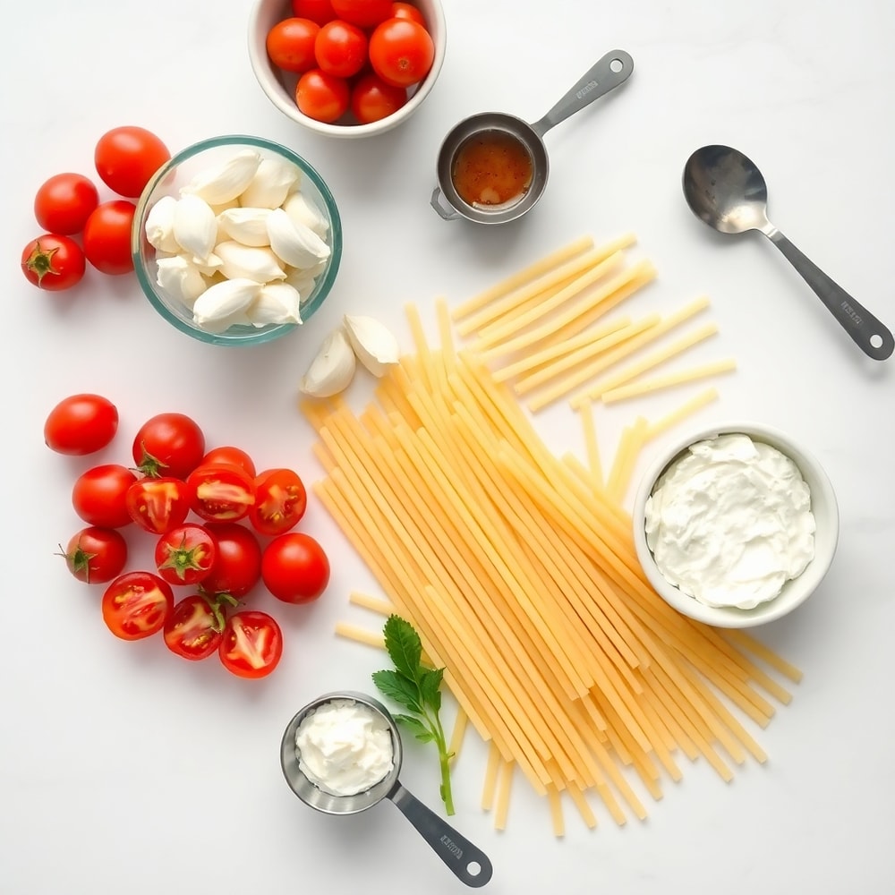 Roasted Tomato and Garlic Ricotta Pasta Ingredients
