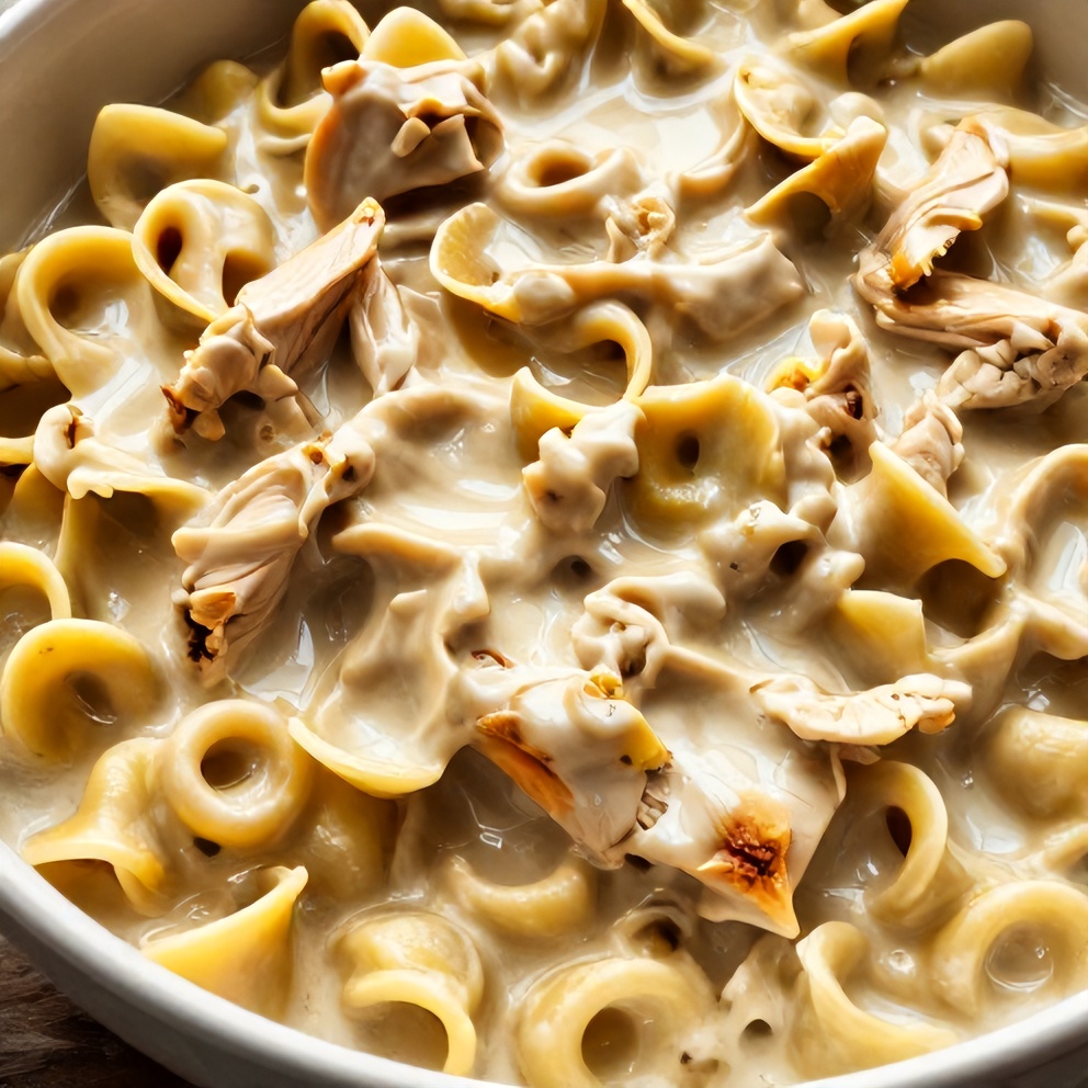Creamy Crockpot Chicken Tortellini