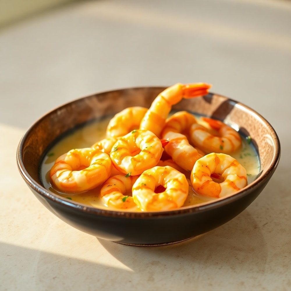 creamy garlic shrimp