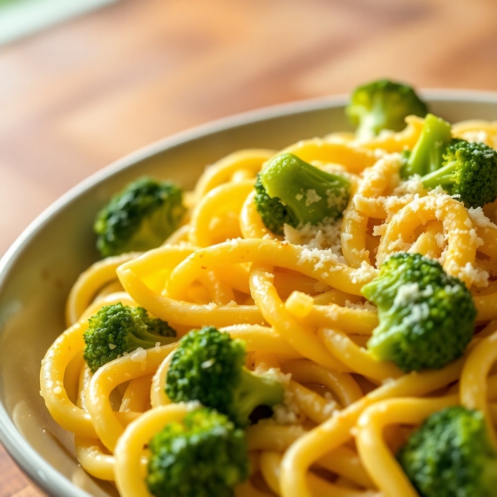 Mafaldine Pasta Limone with Broccoli
