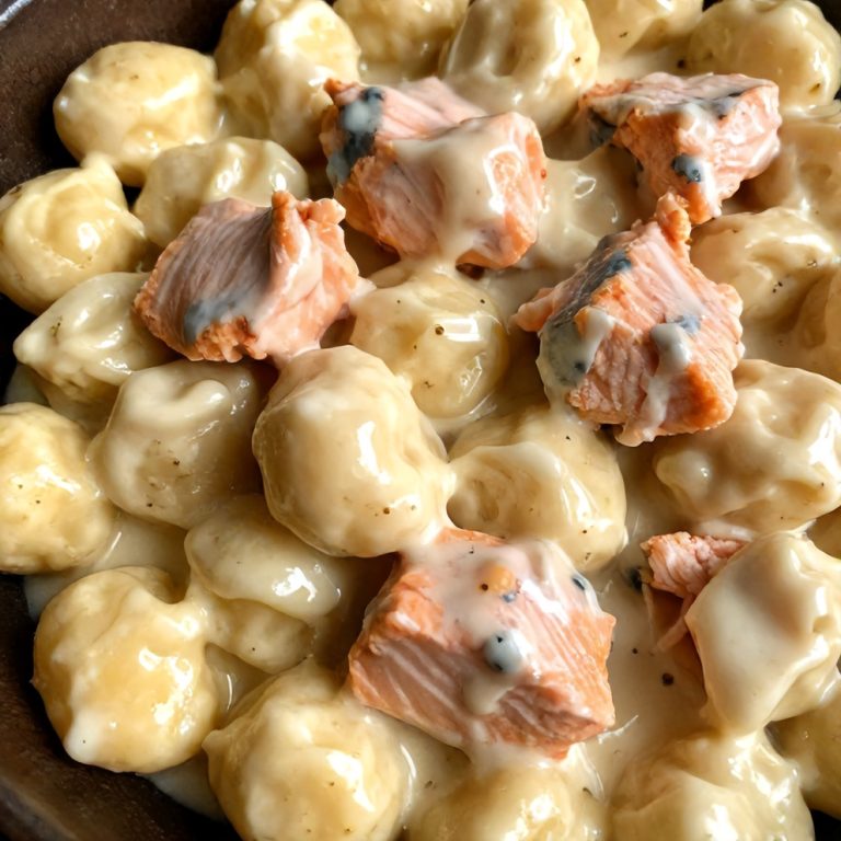 creamy smoked salmon gnocchi