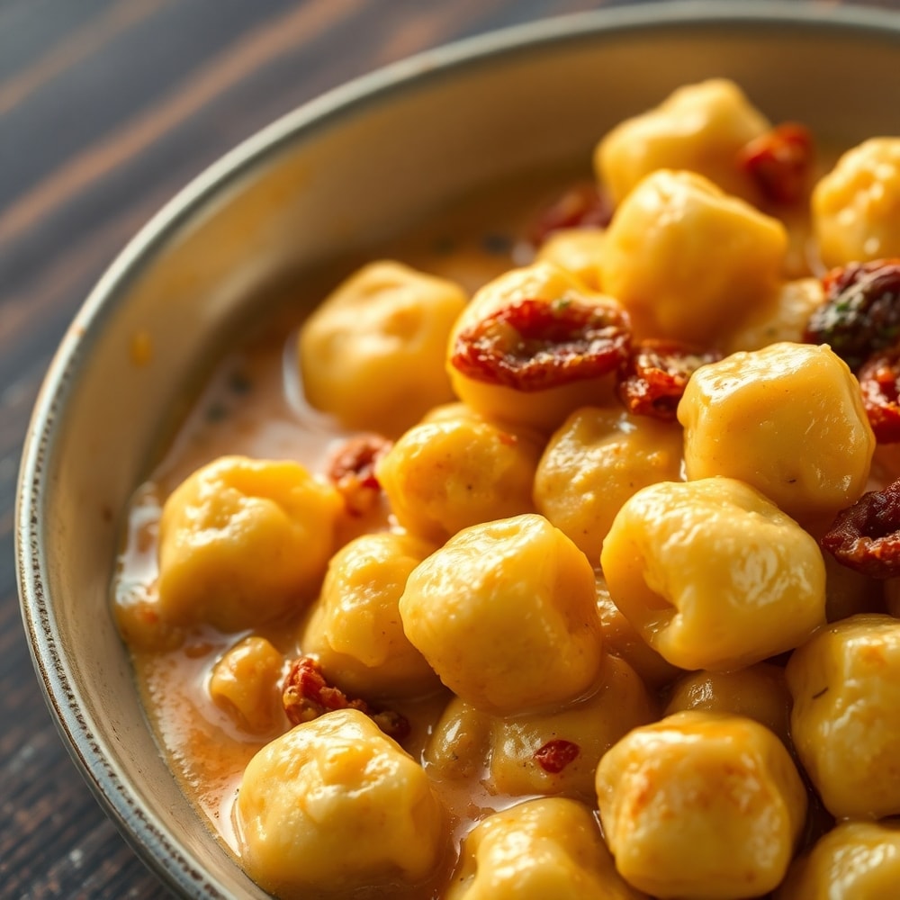creamy sundried tomato gnocchi