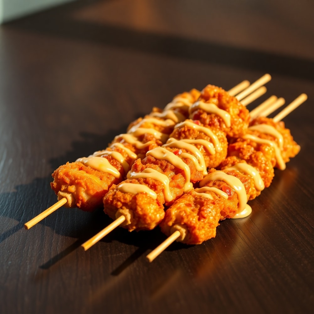 Bang Bang Chicken Skewers