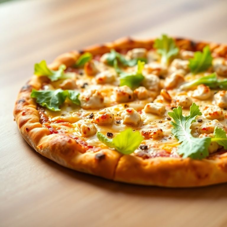 Chicken Caesar Salad Pizza