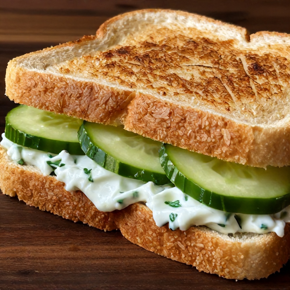 crispy cucumber sandwiches