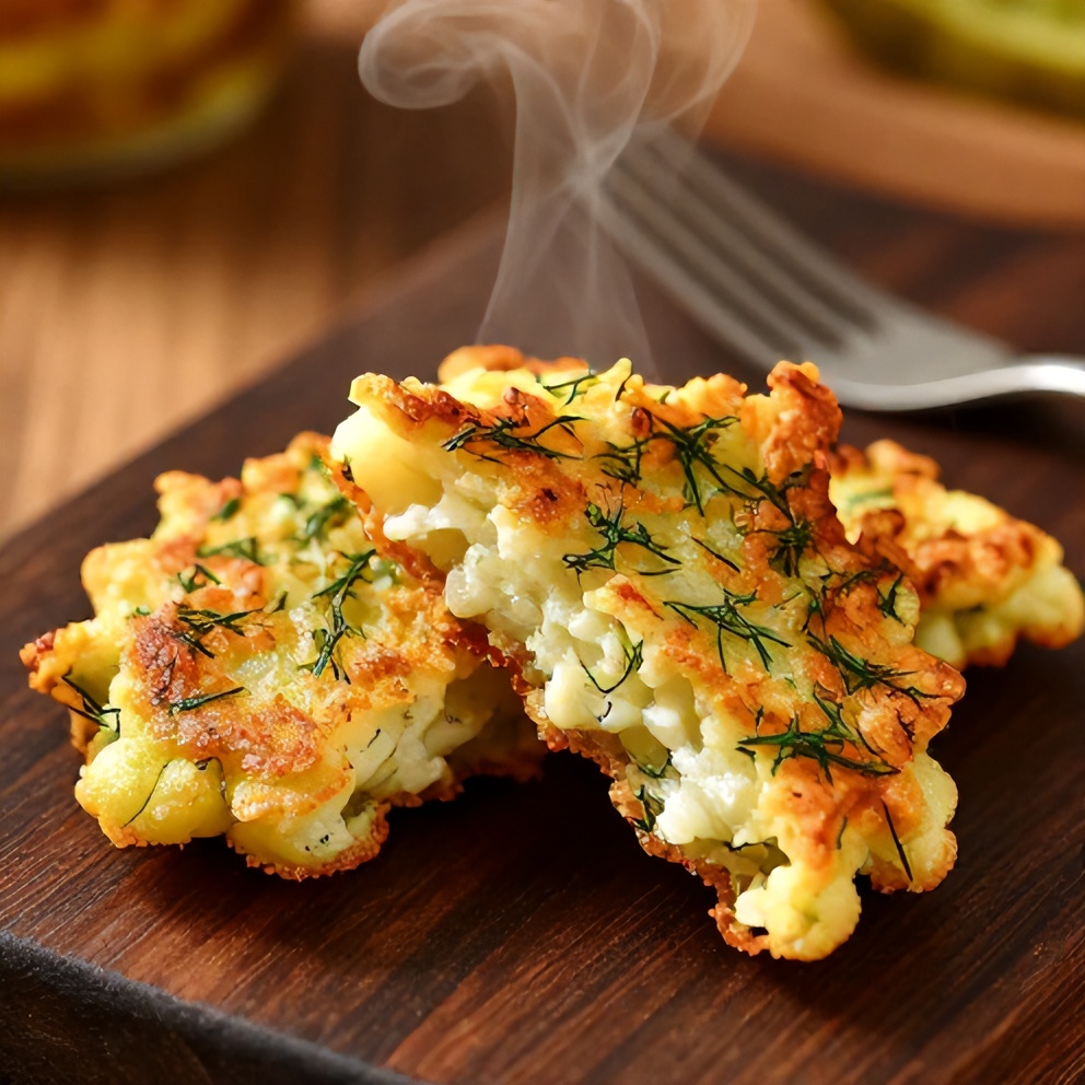 crispy dill pickle fritters