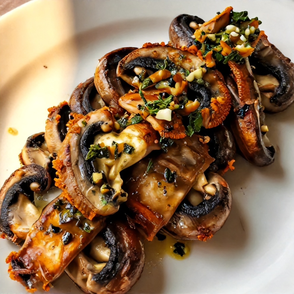 garlic herb butter sautéed mushrooms