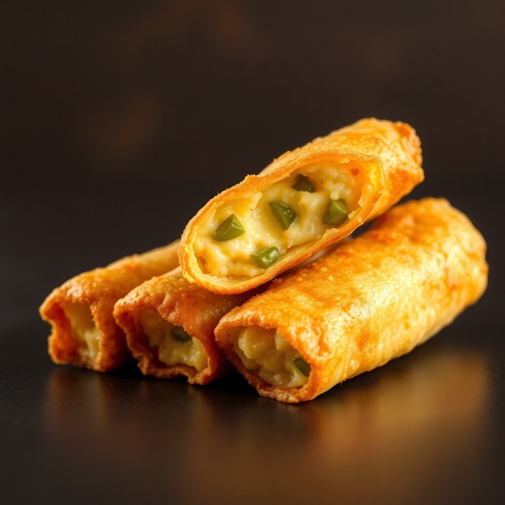 Crispy Jalapeño Popper Egg Rolls