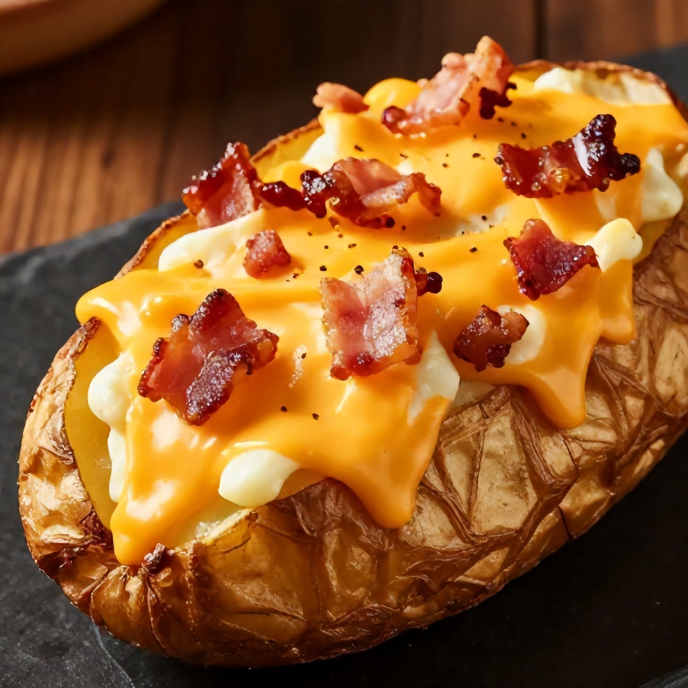 crispy loaded baked potatoes