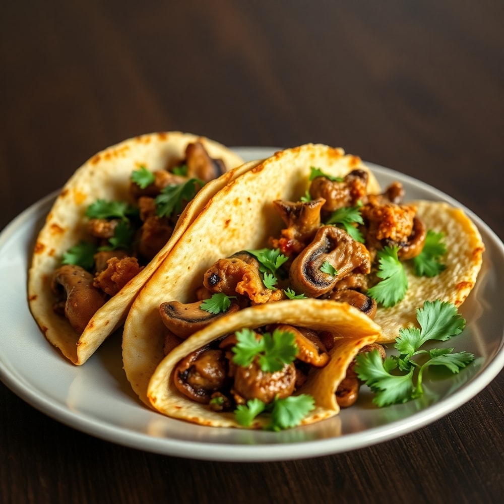 mushroom tacos