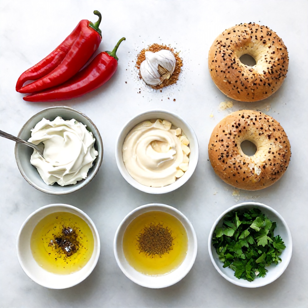 Raw Ingredients for Pepperoncini Dip