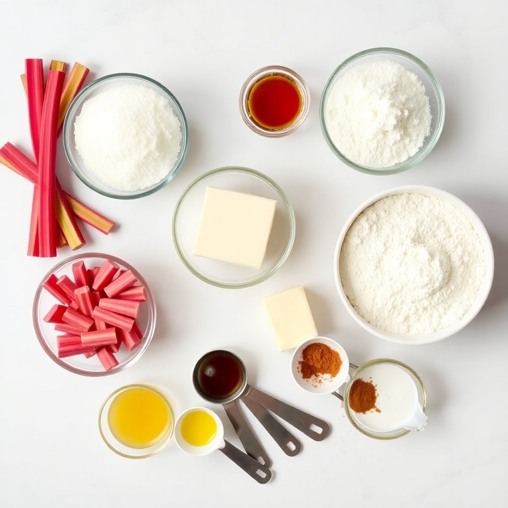 Rhubarb Bars Ingredients