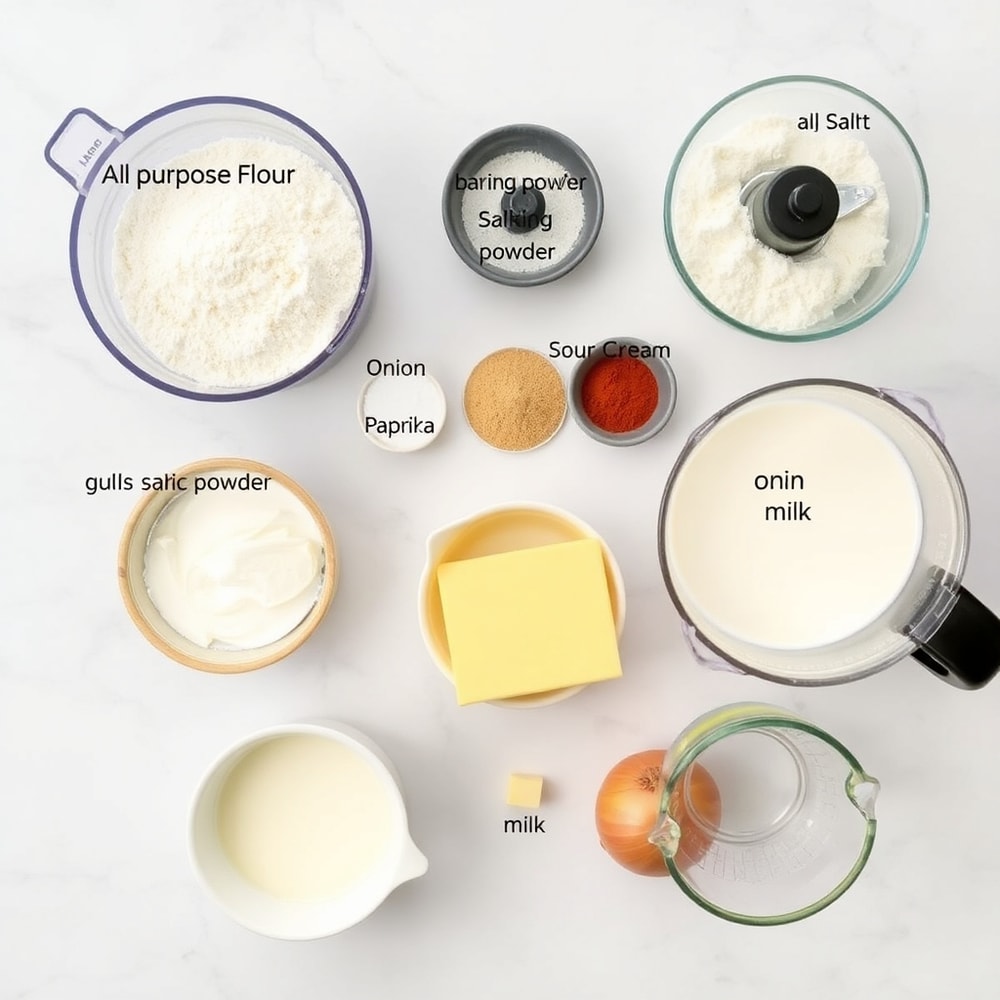 Sour Cream and Onion Biscuits Ingredients