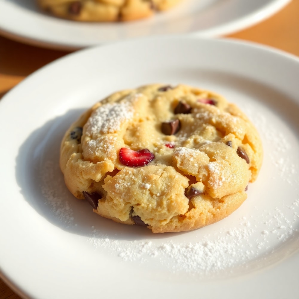 Strawberry Crunch Cookies on a Plate