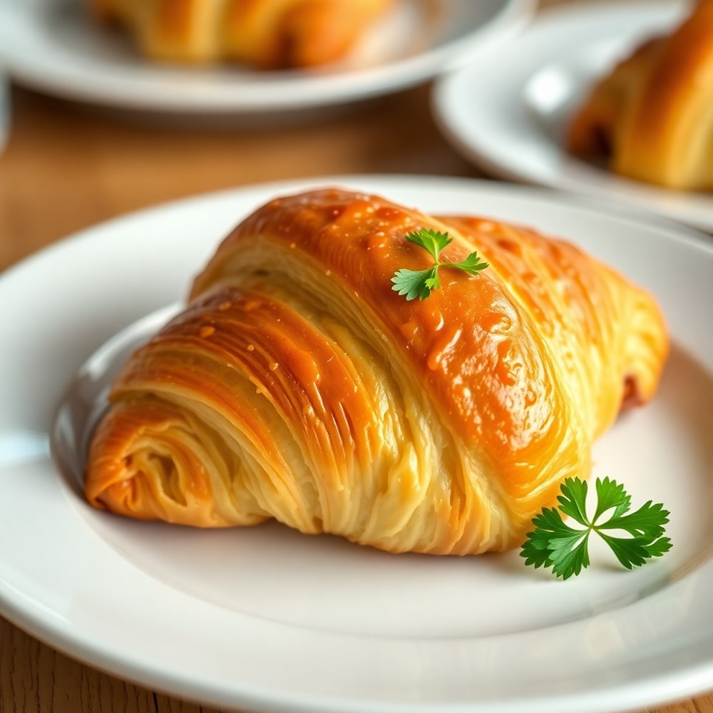 Baked Ham and Cheese Croissants