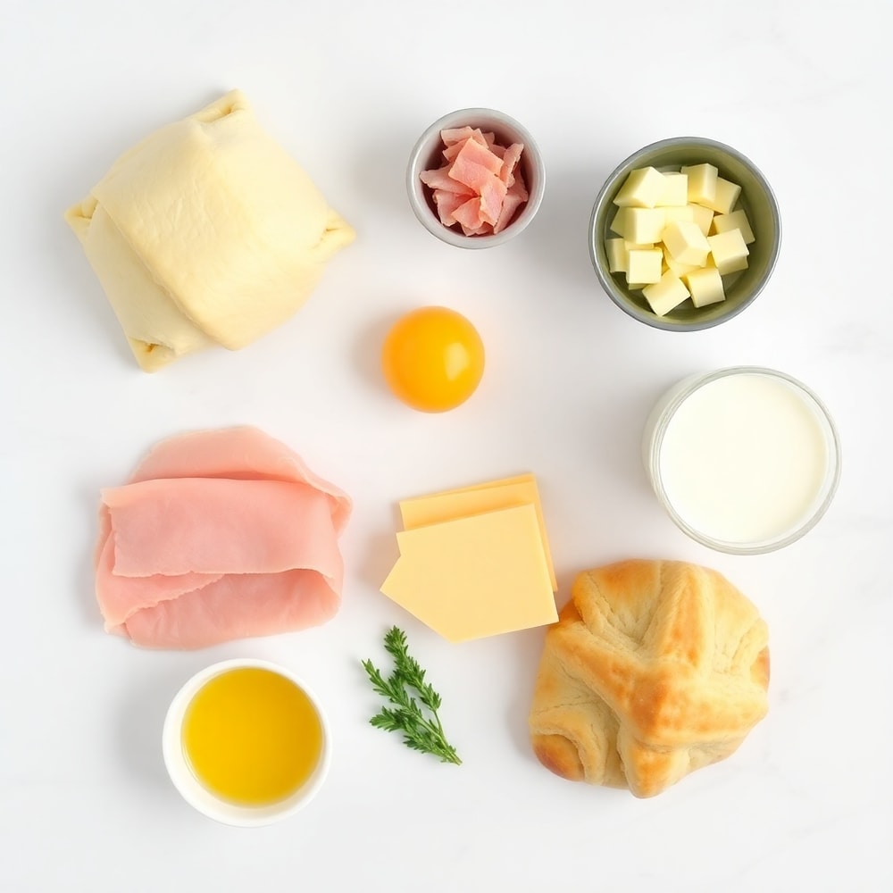 Ham and Cheese Croissants Ingredients