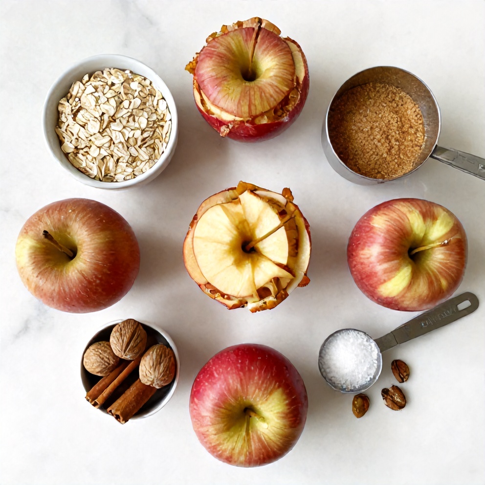 Raw Ingredients for Baked Stuffed Apples
