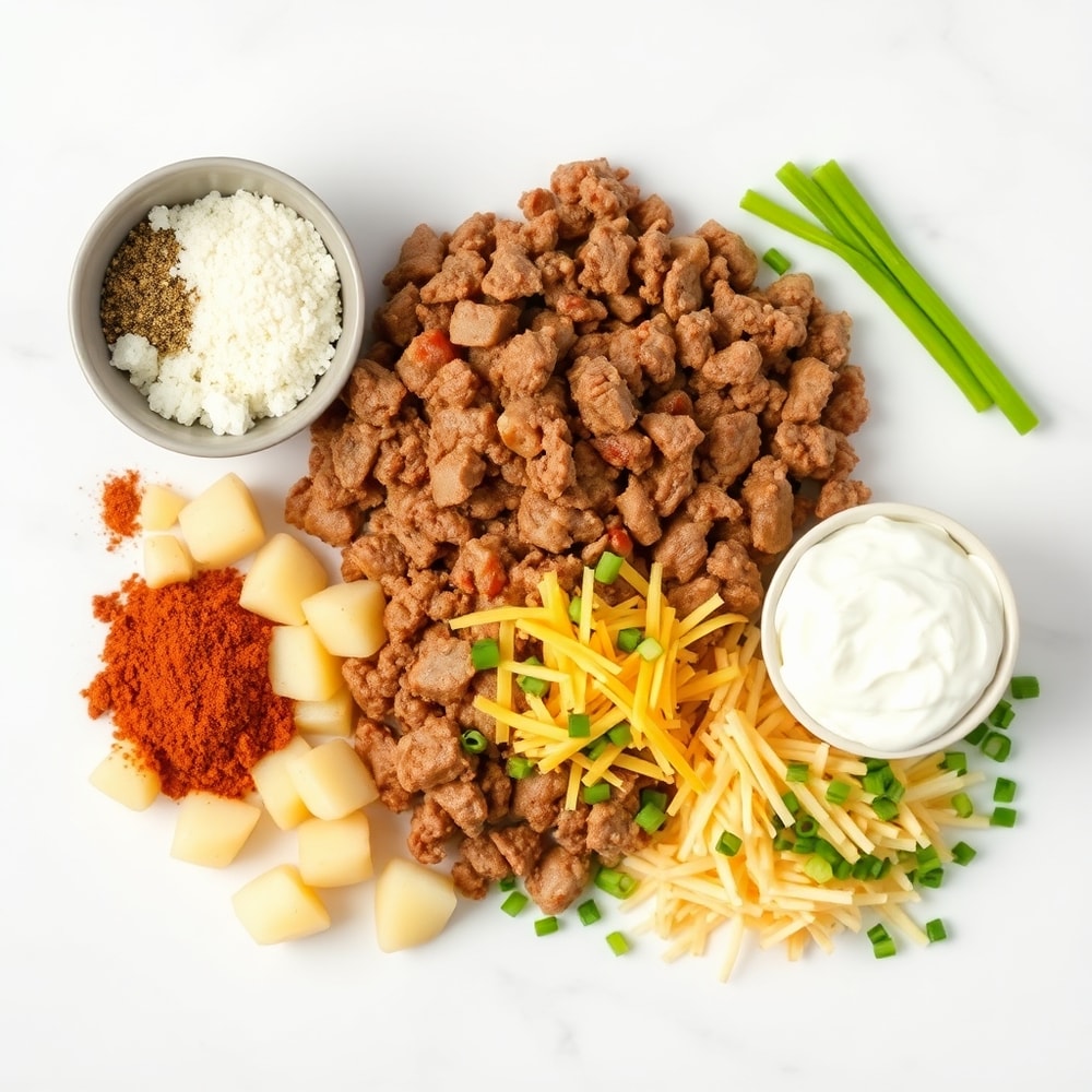 Easy Better Than Takeout Sloppy Joe Potato Skillet Ingredients