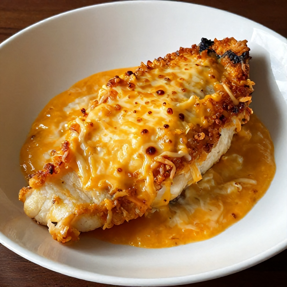 Easy Cheesy Baked Halibut