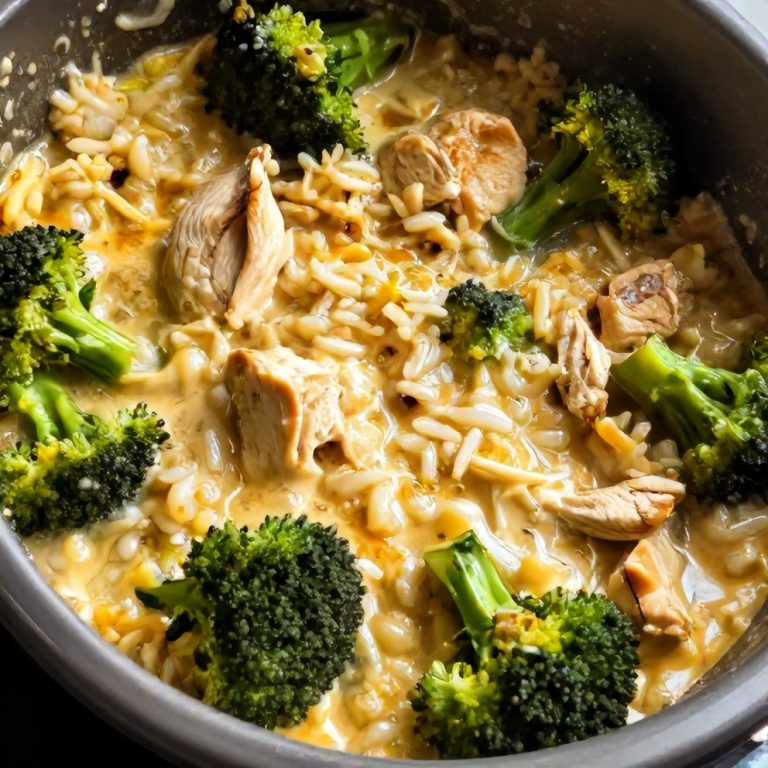 Easy Cheesy Broccoli Chicken and Rice Crockpot Dinner
