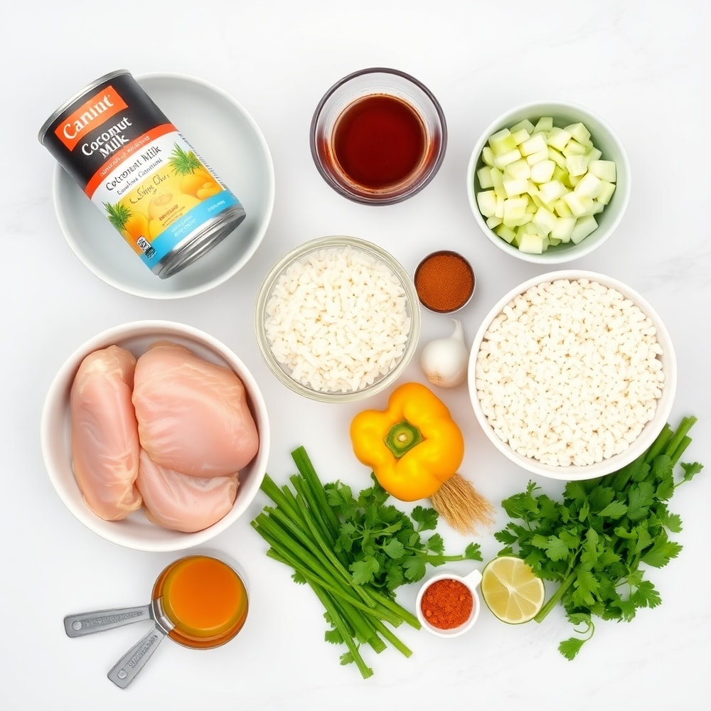 Coconut Chicken Rice Bowl Ingredients