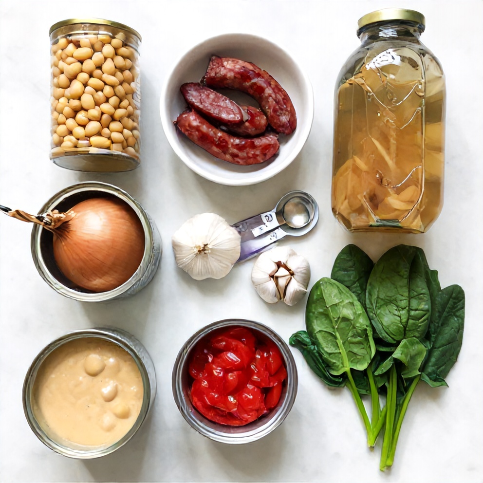 Ingredients for Creamy Tuscan White Bean Soup