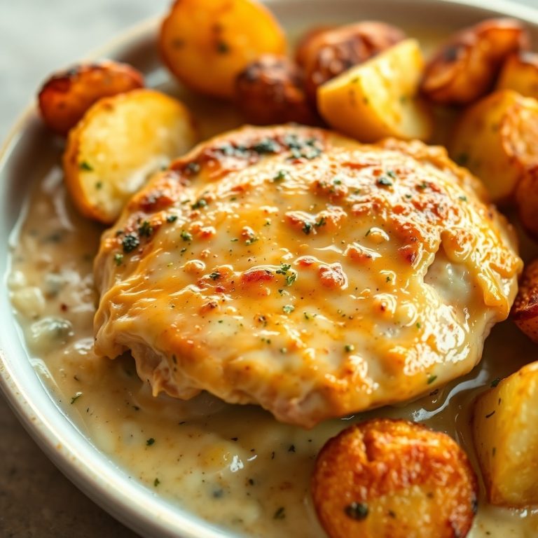 Easy Crockpot Garlic Parmesan Chicken