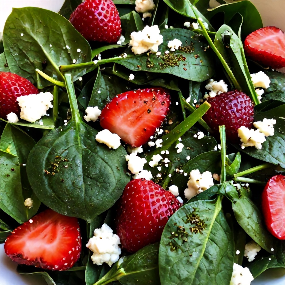 Easy Homemade Strawberry Spinach Salad